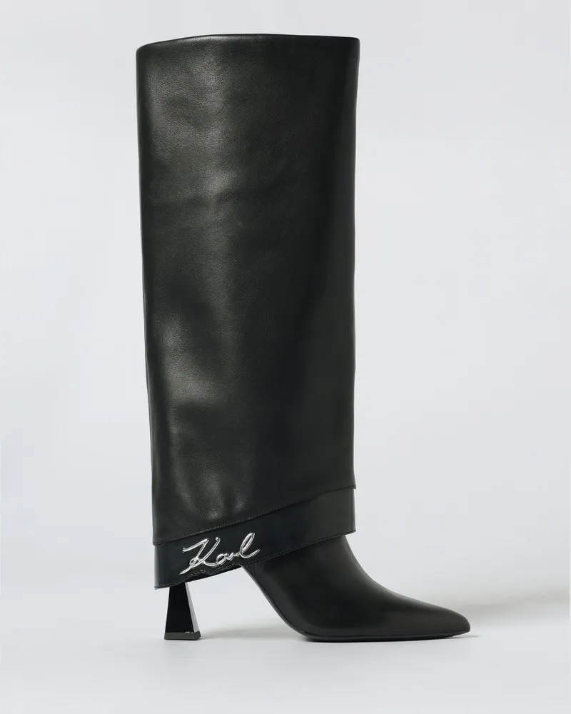 Karl Lagerfeld Flache stiefeletten damen Schwarz