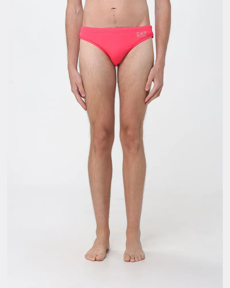 EA7 Slip-Badehose aus Polyester Rot