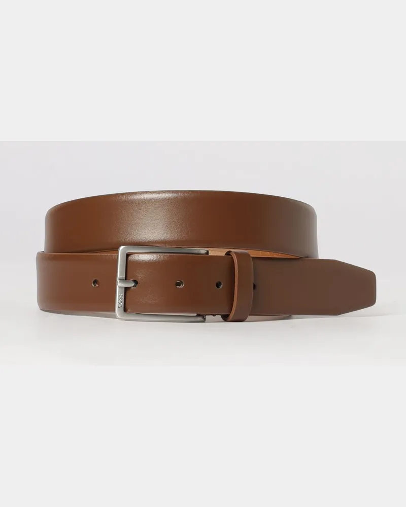 HUGO BOSS Ledergürtel Braun