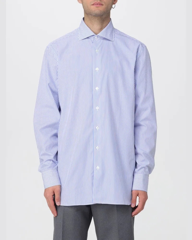 LARDINI Hemd herren Blau
