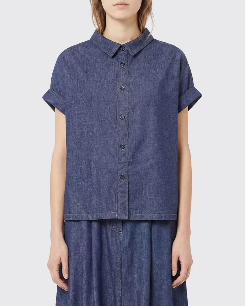 Yohji Yamamoto Hemdbluse damen Blau