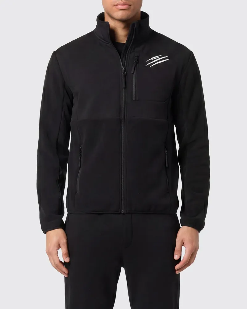 Philipp Plein Fleecejacke Schwarz
