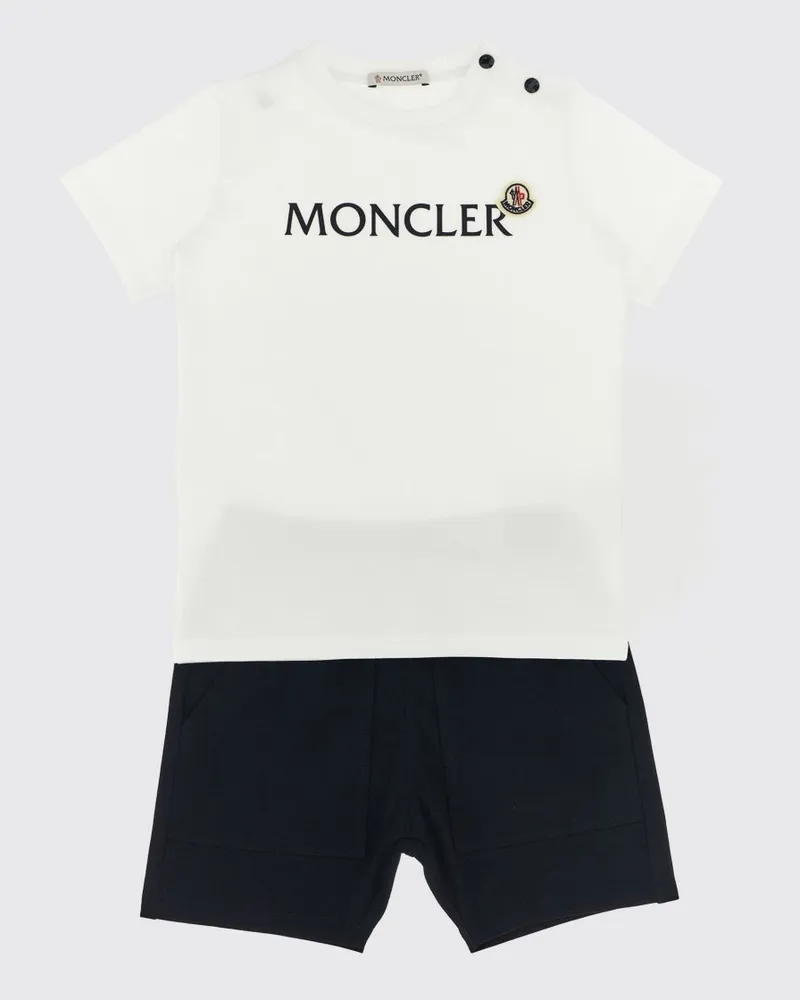 Moncler Rundhals-Set mit Shorts Weiß