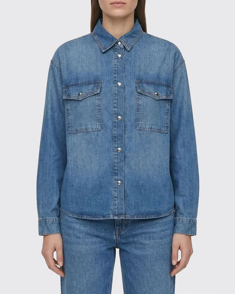 Anine Bing Hemdbluse damen Blau