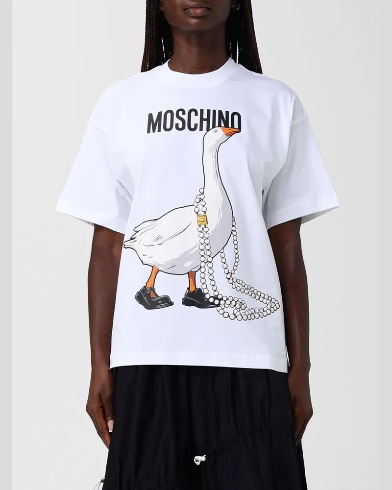 Moschino T-shirt damen Weiß