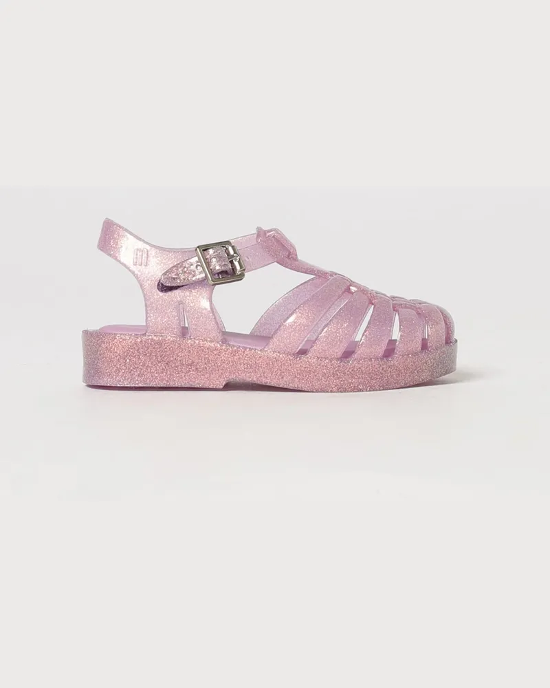 Melissa Possession Glitzer-PVC Fischer-Sandalen für Kinder Lila