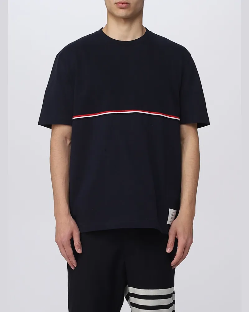 Thom Browne T-shirt herren Blau