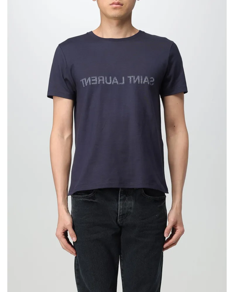 Saint Laurent T-shirt herren Blau