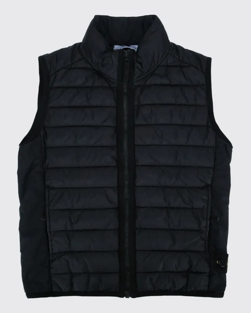 Stone Island Gesteppte Nylon-Weste Blau