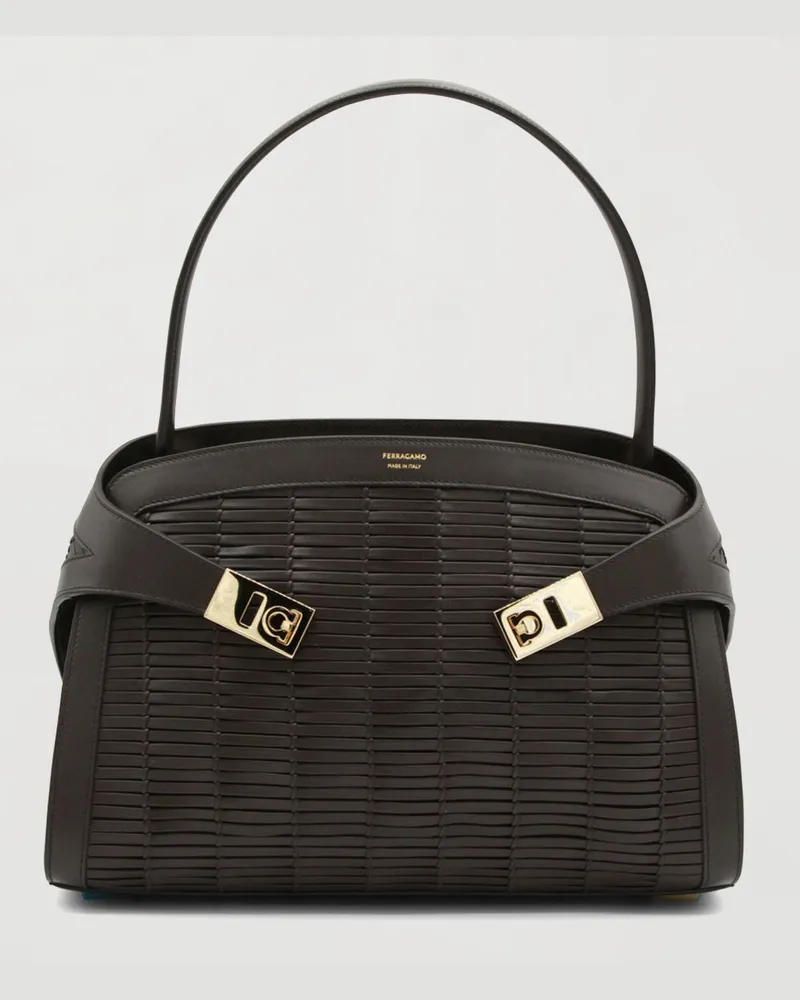 Ferragamo Schultertasche damen Braun