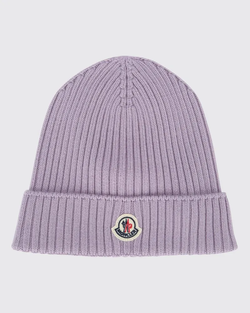 Moncler Gerippter Hut Aus Schurwolle Lila