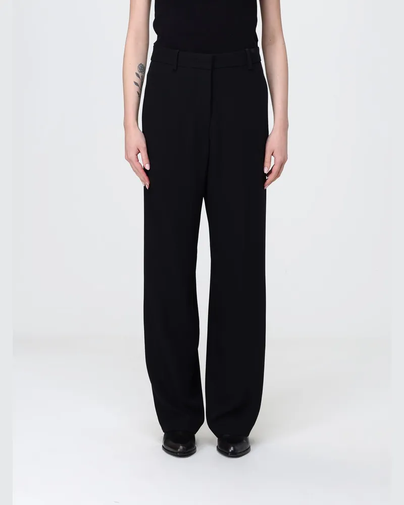 Isabel Marant Klassische Hose aus Seidenmischung Schwarz
