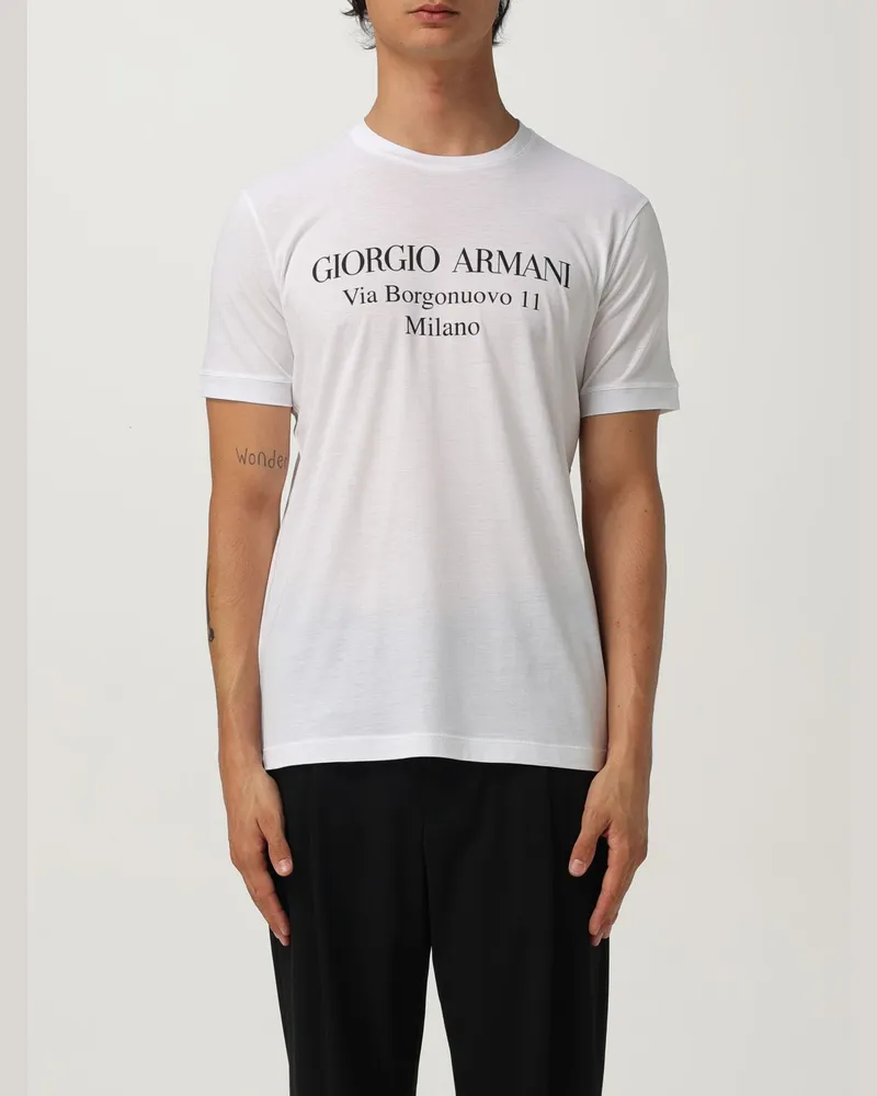Giorgio Armani T-shirt herren Weiß