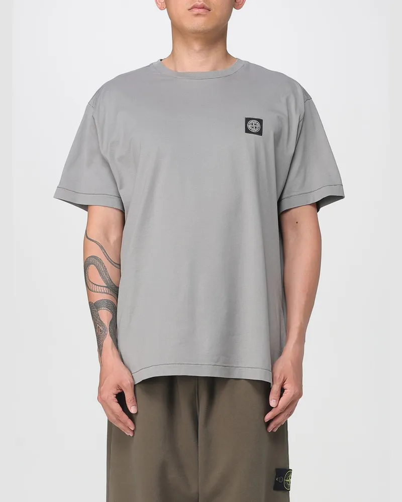 Stone Island T-shirt herren Grau