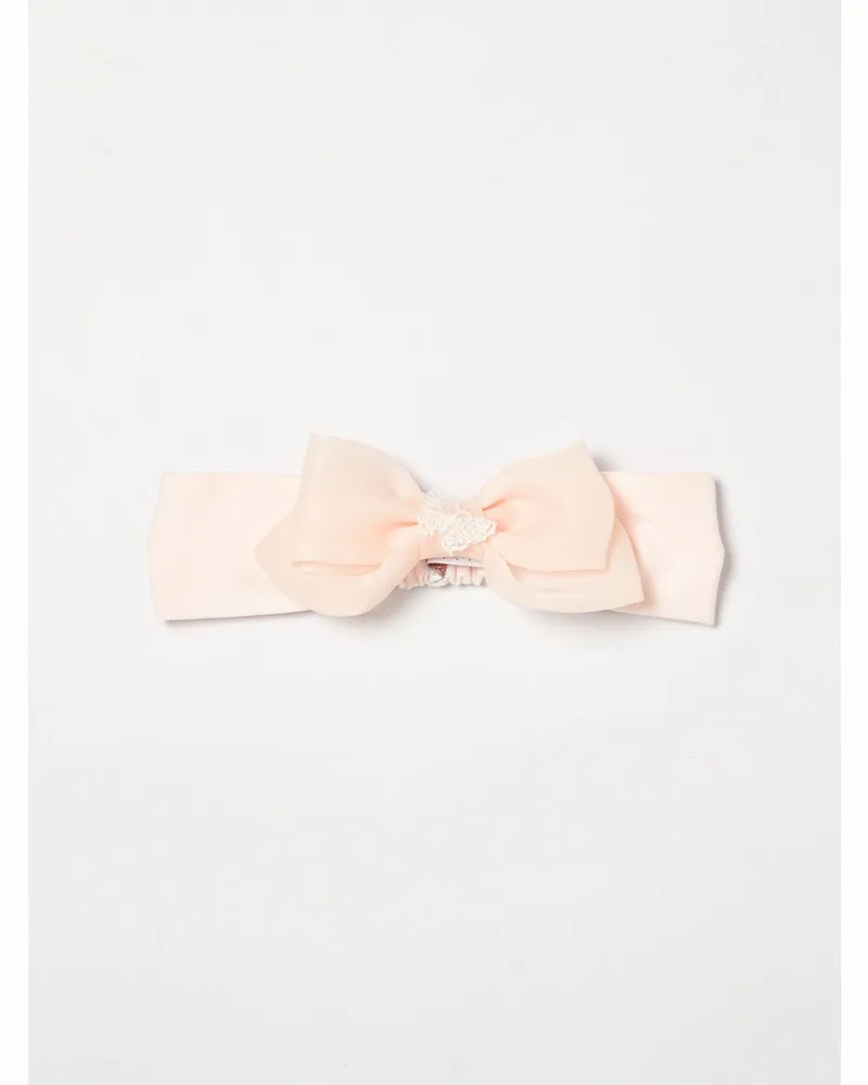 Monnalisa Baumwoll-Haarband mit Schleife Pink