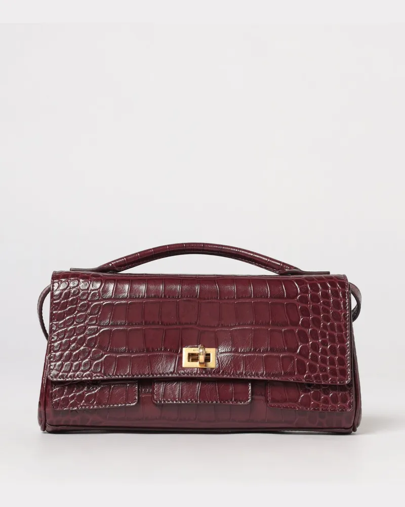 Balenciaga Schultertasche damen Burgunderrot