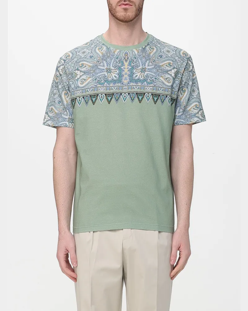Etro T-shirt herren Grün