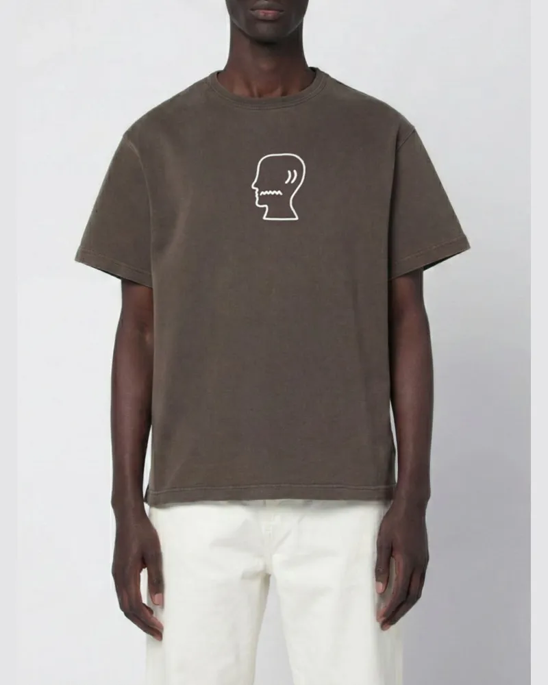 Brain Dead T-shirt herren Braun