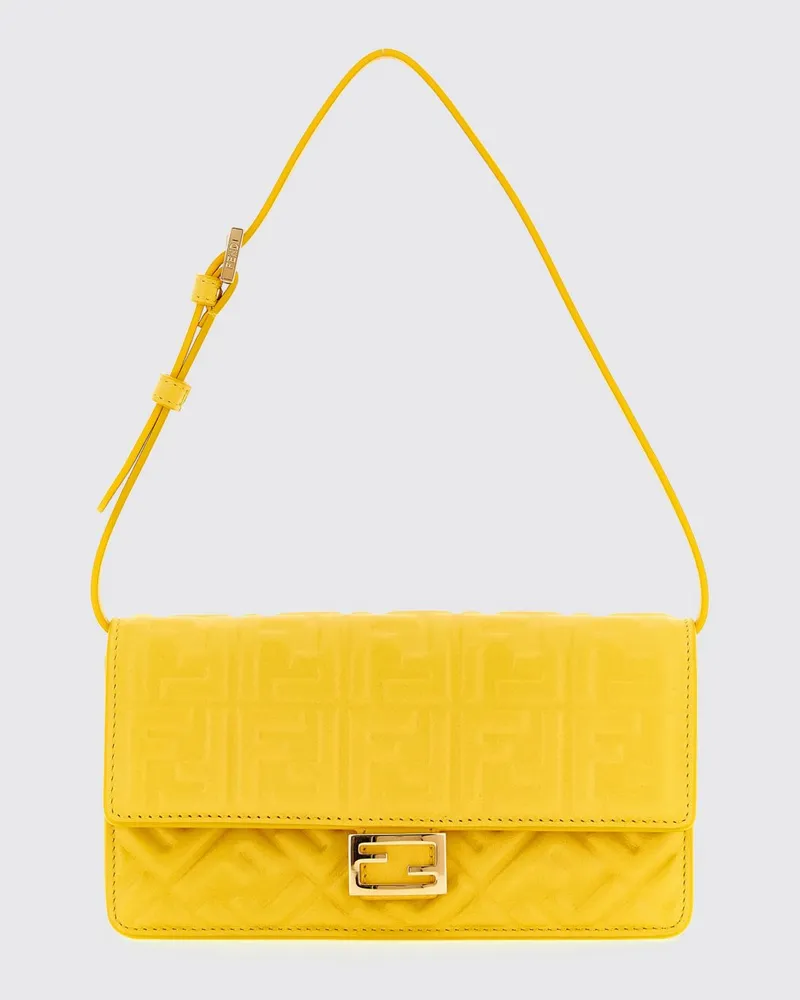 Fendi Schultertasche damen Gelb