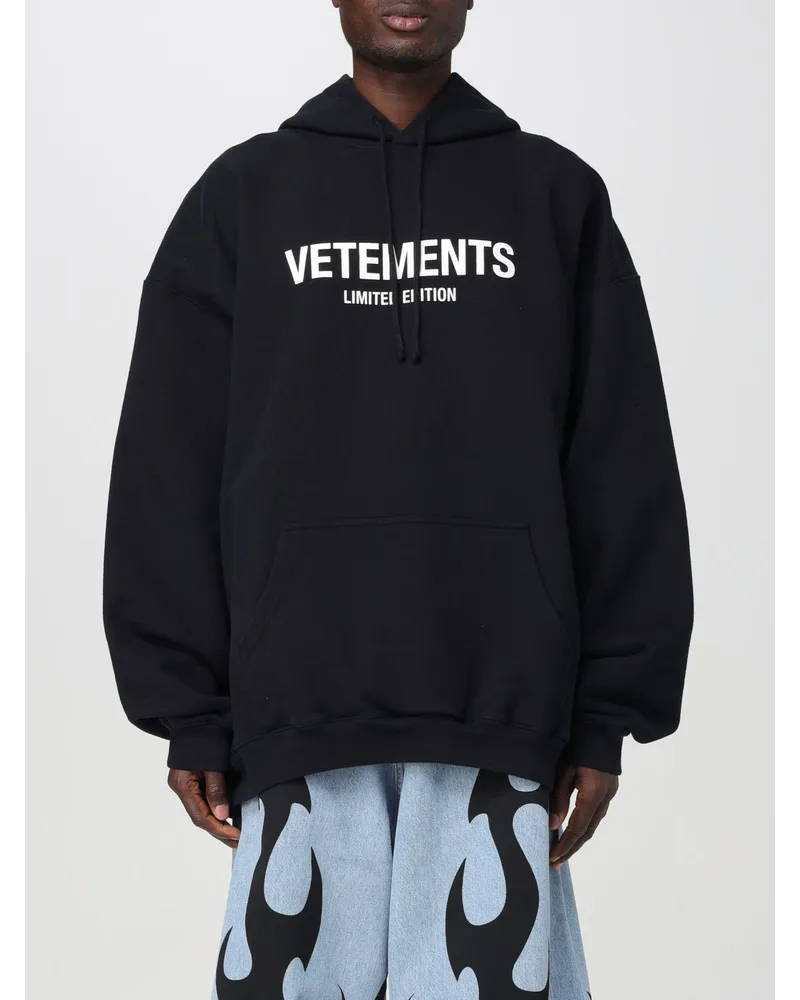 VETEMENTS Sweatshirt Schwarz