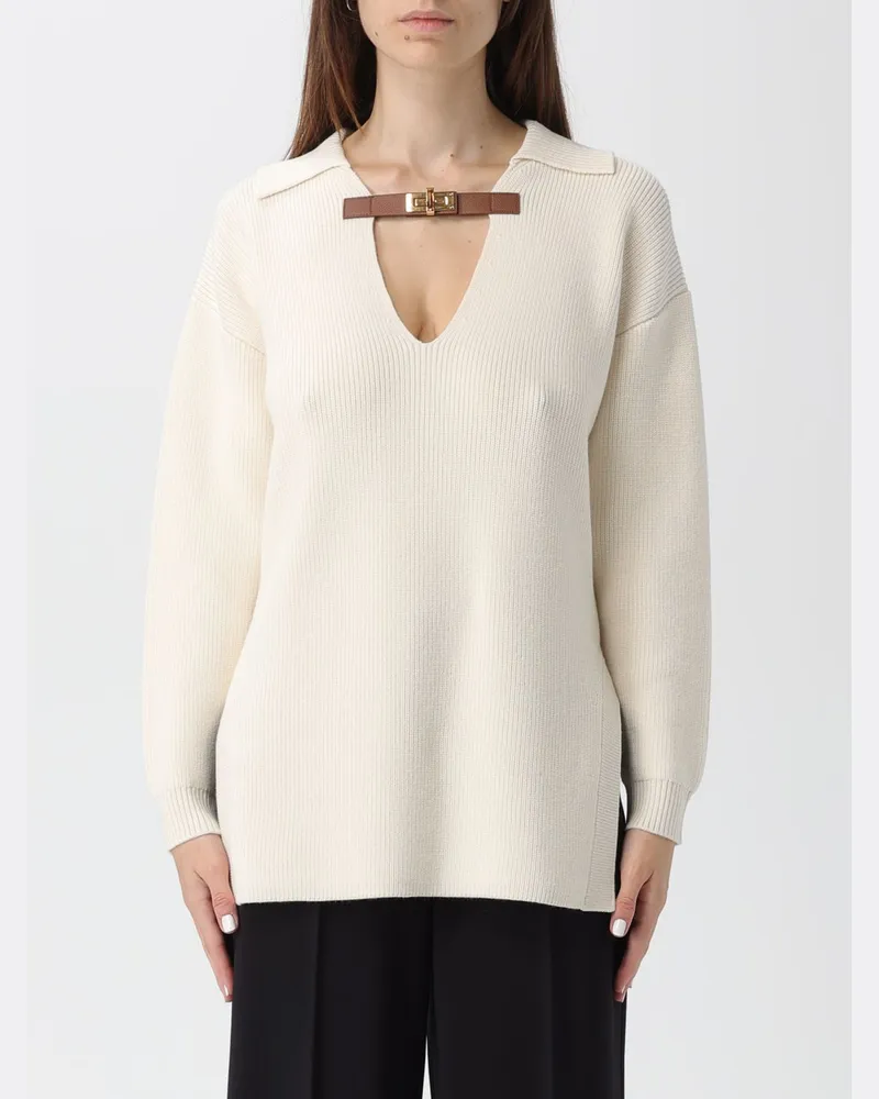 Elisabetta Franchi Pullover damen Milch
