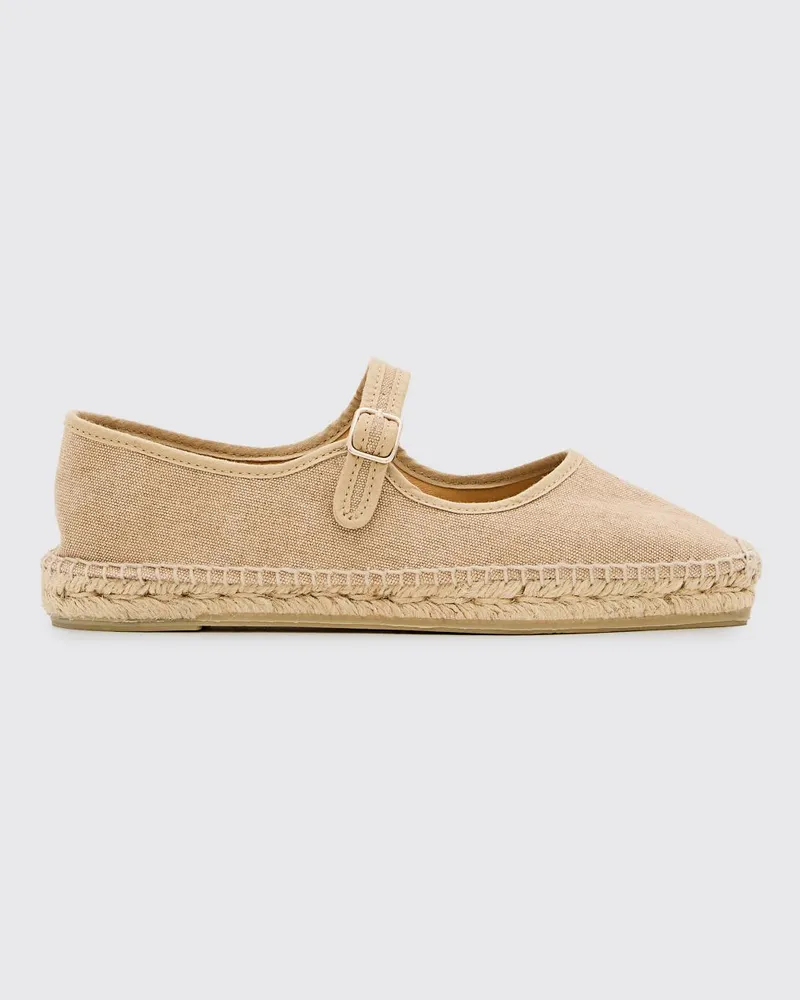 Castañer Padua Mary-Jane-Espadrilles aus Canvas mit niedrigem Absatz Beige