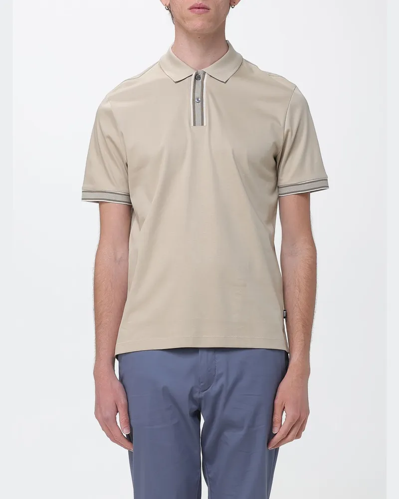 HUGO BOSS Baumwoll-Polohemd mit Logo Beige