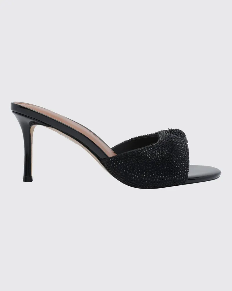 Kurt Geiger Oxford-Mules von aus Stoff mit Strass und mittlerem Stilettoabsatz Schwarz