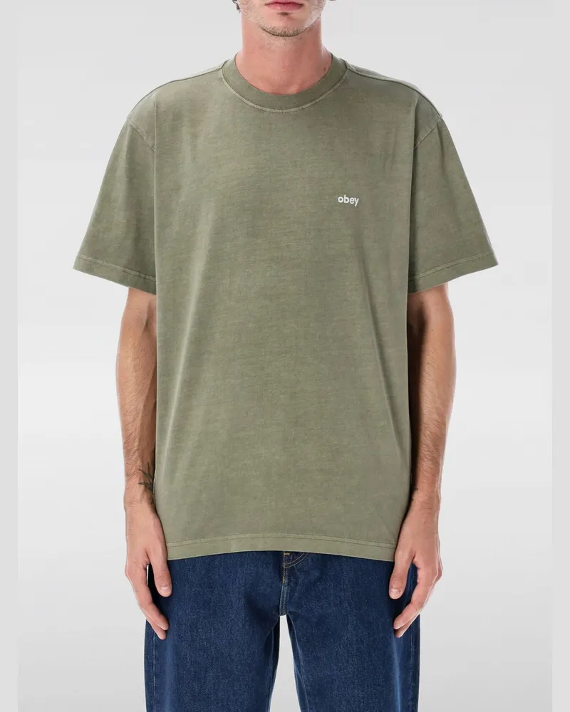 Obey T-shirt herren Grün