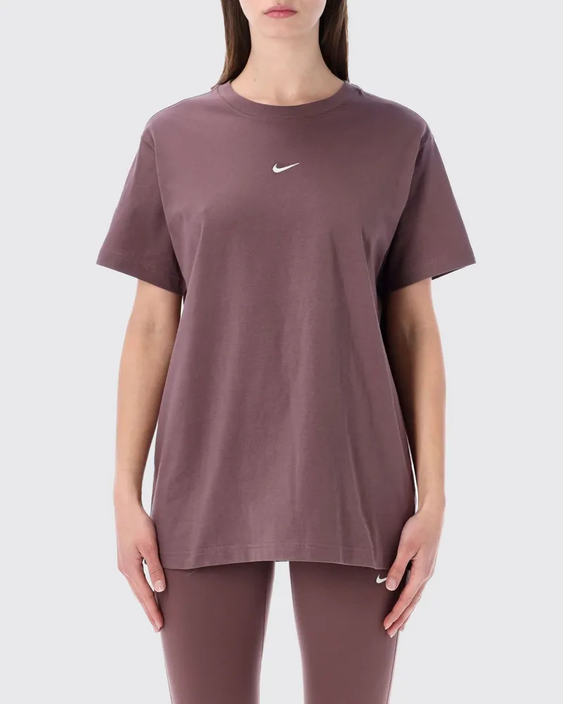 Nike T-shirt damen Burgunderrot
