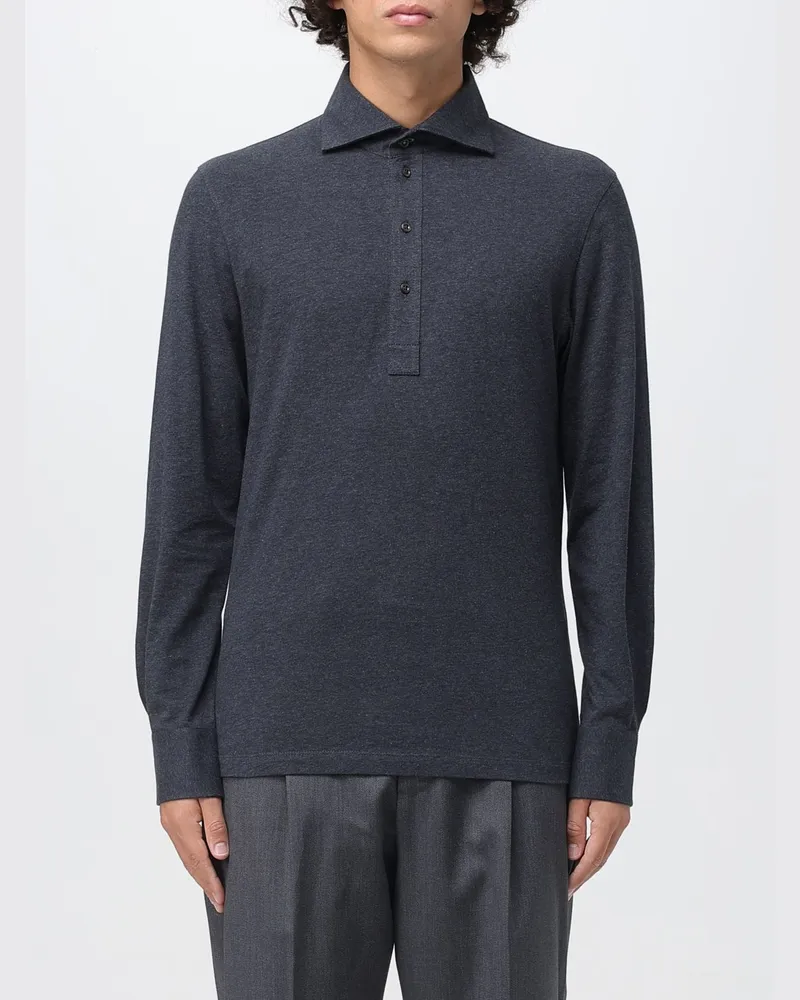 Brunello Cucinelli Polo herren Grau