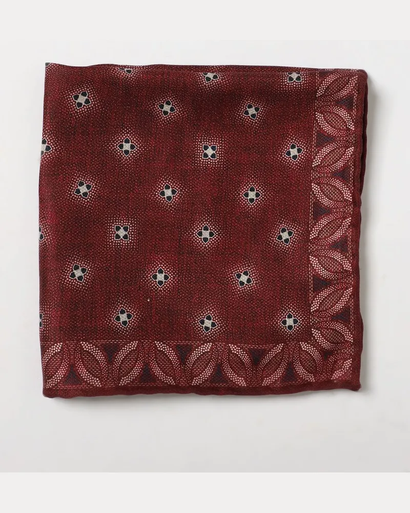 Brunello Cucinelli Einstecktuch herren Burgunderrot