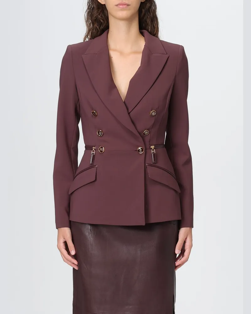 Elisabetta Franchi Blazer damen Weinrot
