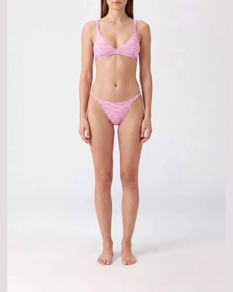 MC2 Saint Barth Zweiteiliger Bikini mit V-Ausschnitt und niedriger Taille Bunt