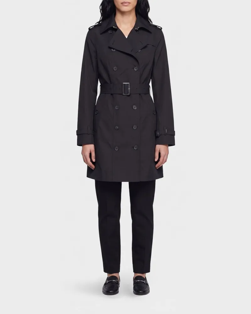 Save The Duck Sofi Zweireihiger Trenchcoat Braun