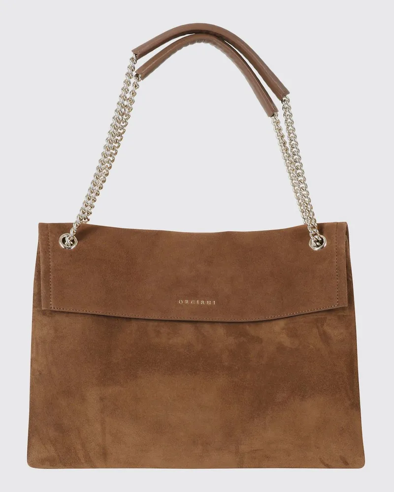 Orciani Venus Tasche aus Wildleder Braun