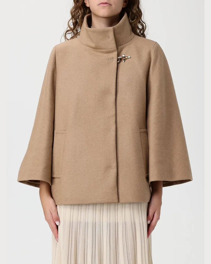 Fay Mantel damen Camel
