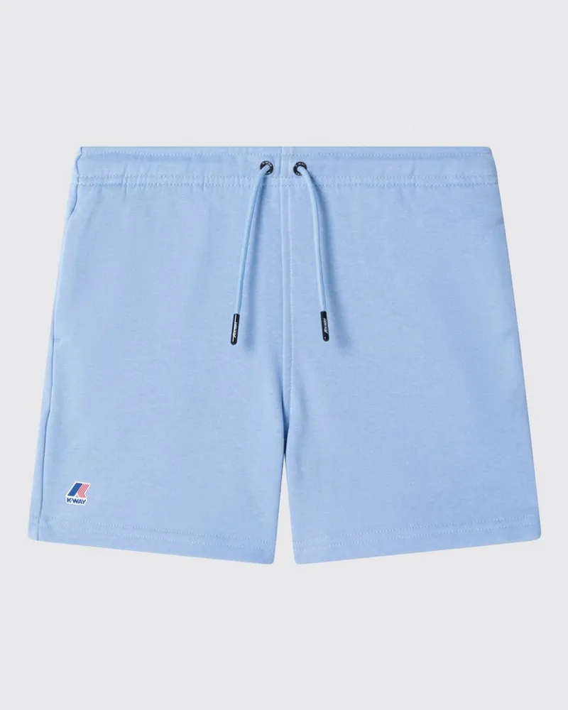 K-Way Baumwollshorts mit Kordelzug Blau
