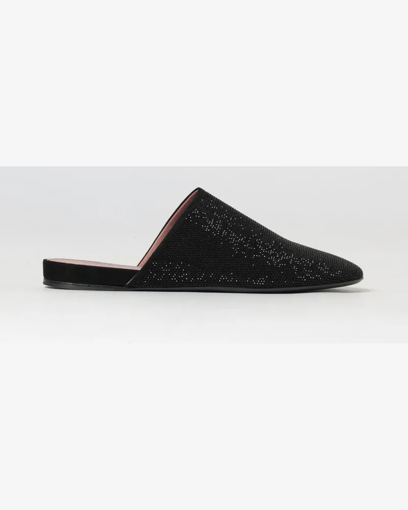 Premiata Mules aus Wildleder mit Strasssteinen Schwarz