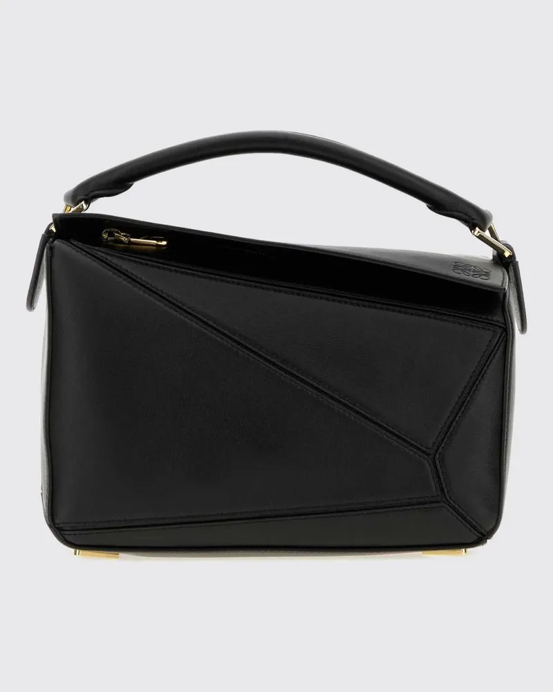 Loewe Kleine Featherlight Puzzle Handtasche von aus Nappa-Lammleder Schwarz