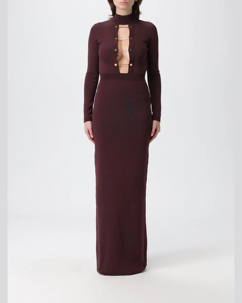Elisabetta Franchi Kleider damen Burgunderrot