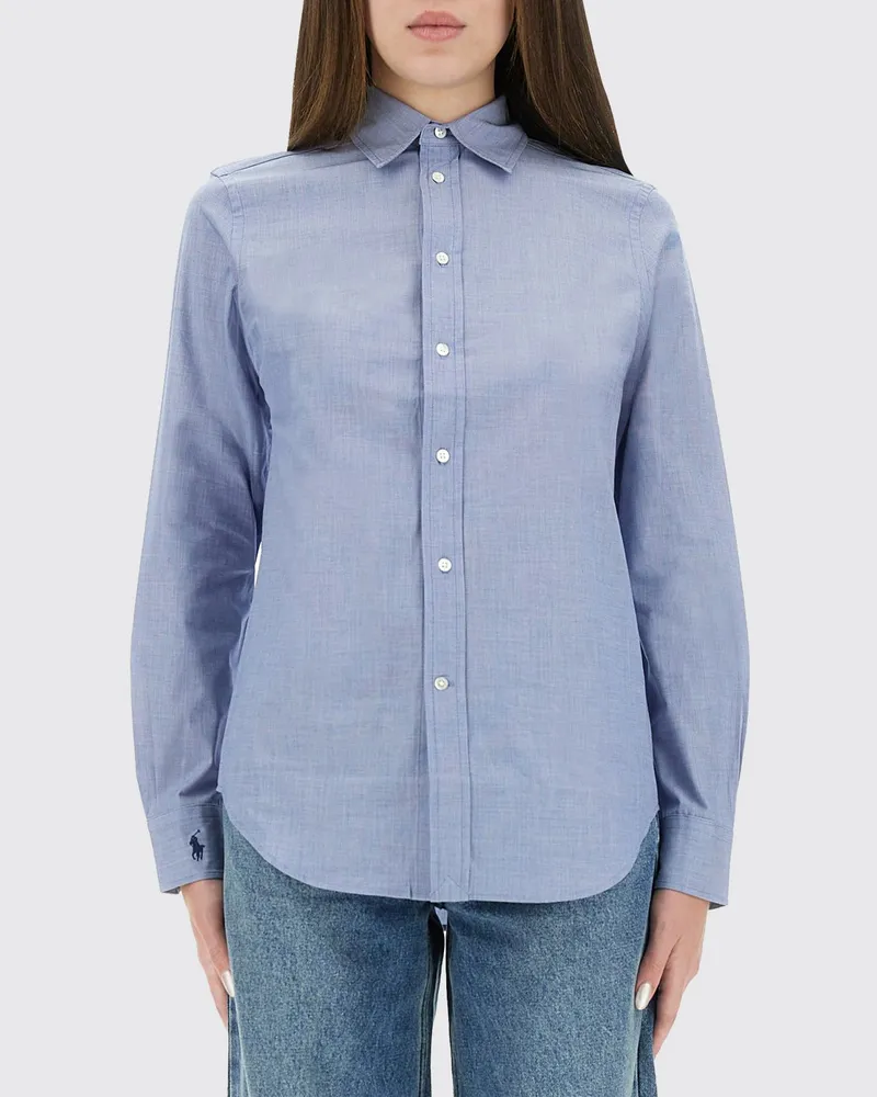 Ralph Lauren Hemdbluse damen Hellblau