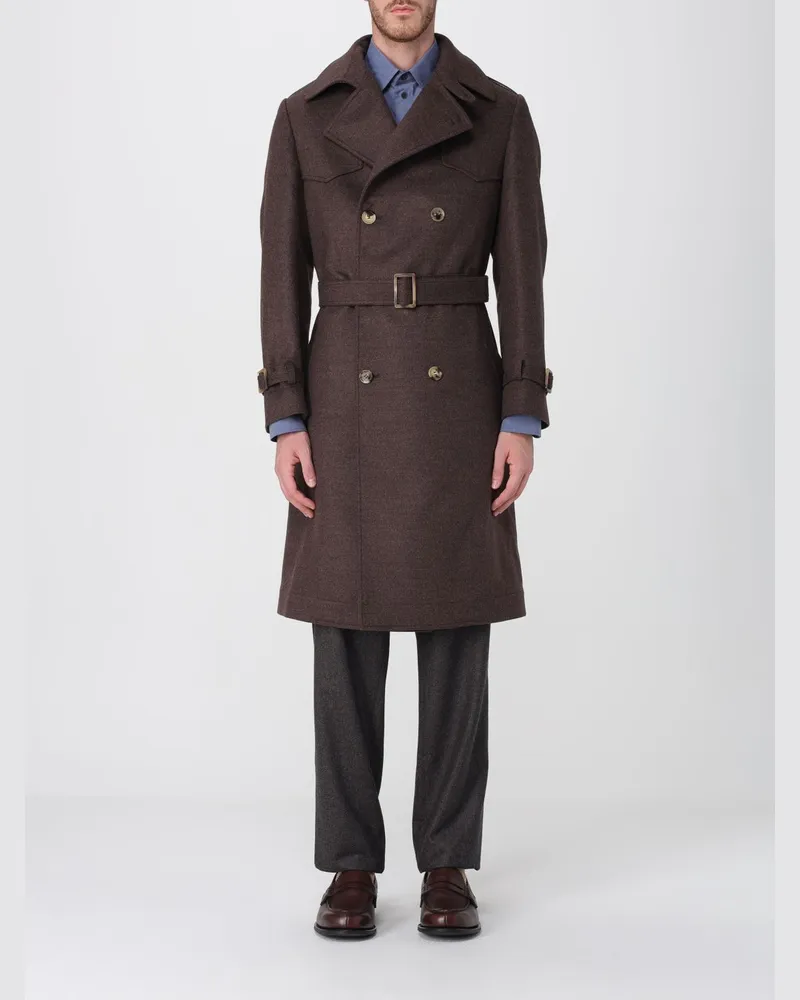 Brunello Cucinelli Mantel herren Braun