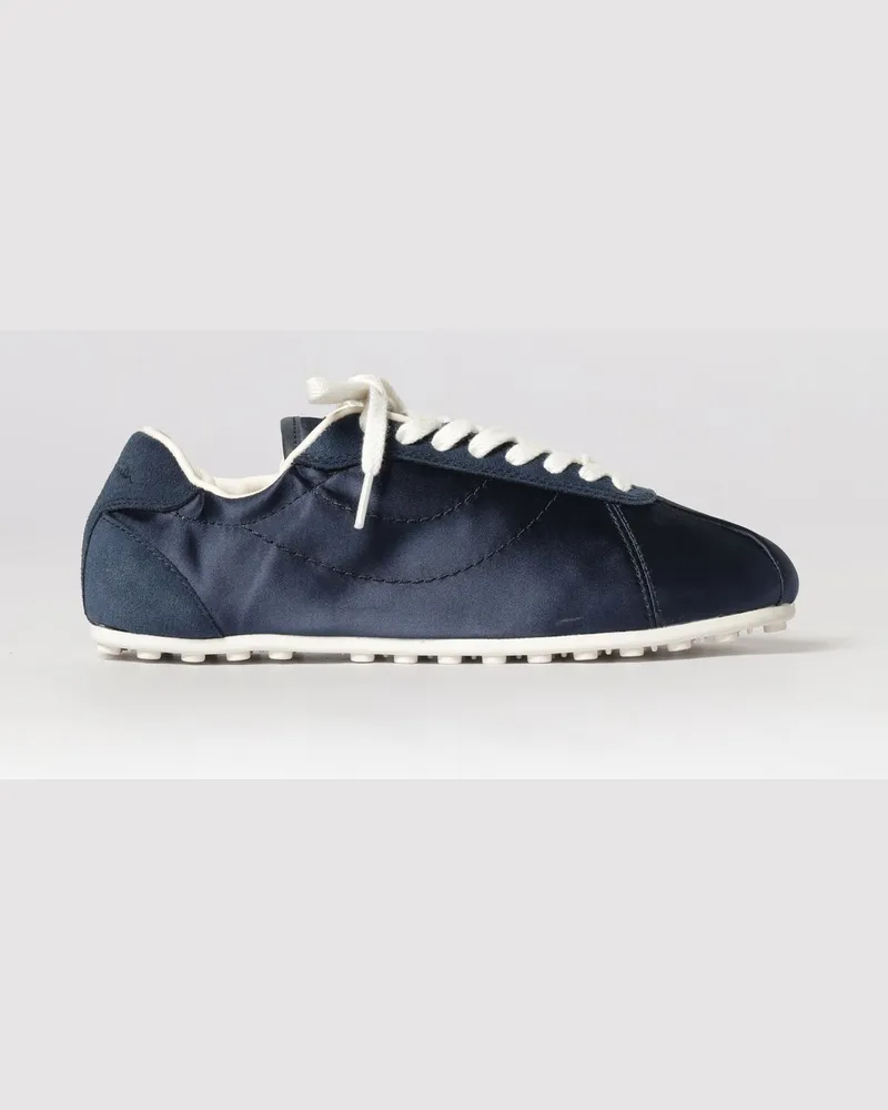 Paul Smith Satin- und Wildleder-Sneakers Blau