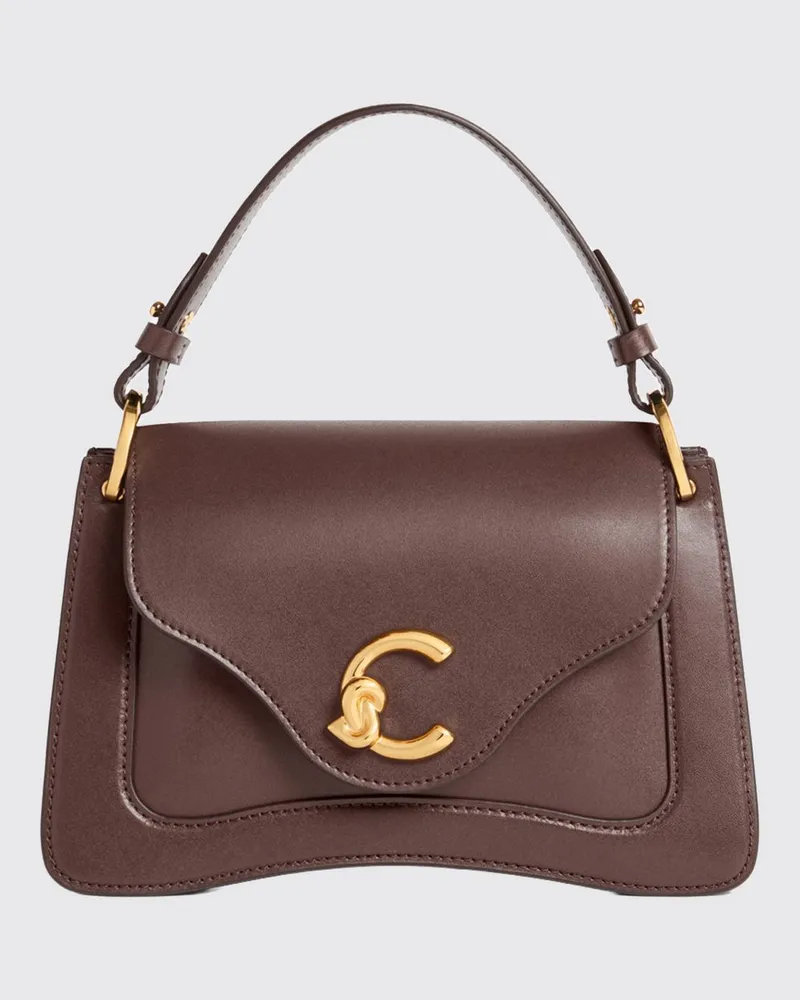 Coccinelle Kleine C-Me Handtasche aus Rindsleder mit abnehmbarem Schultergurt Red
