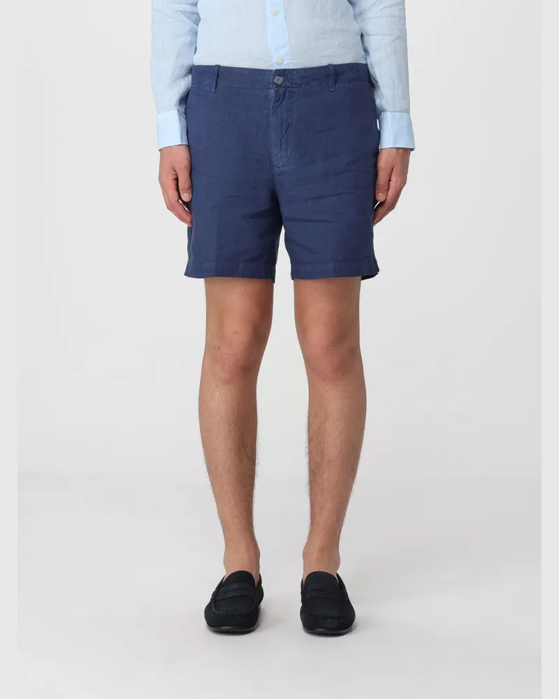 120% Lino Shorts herren Blau