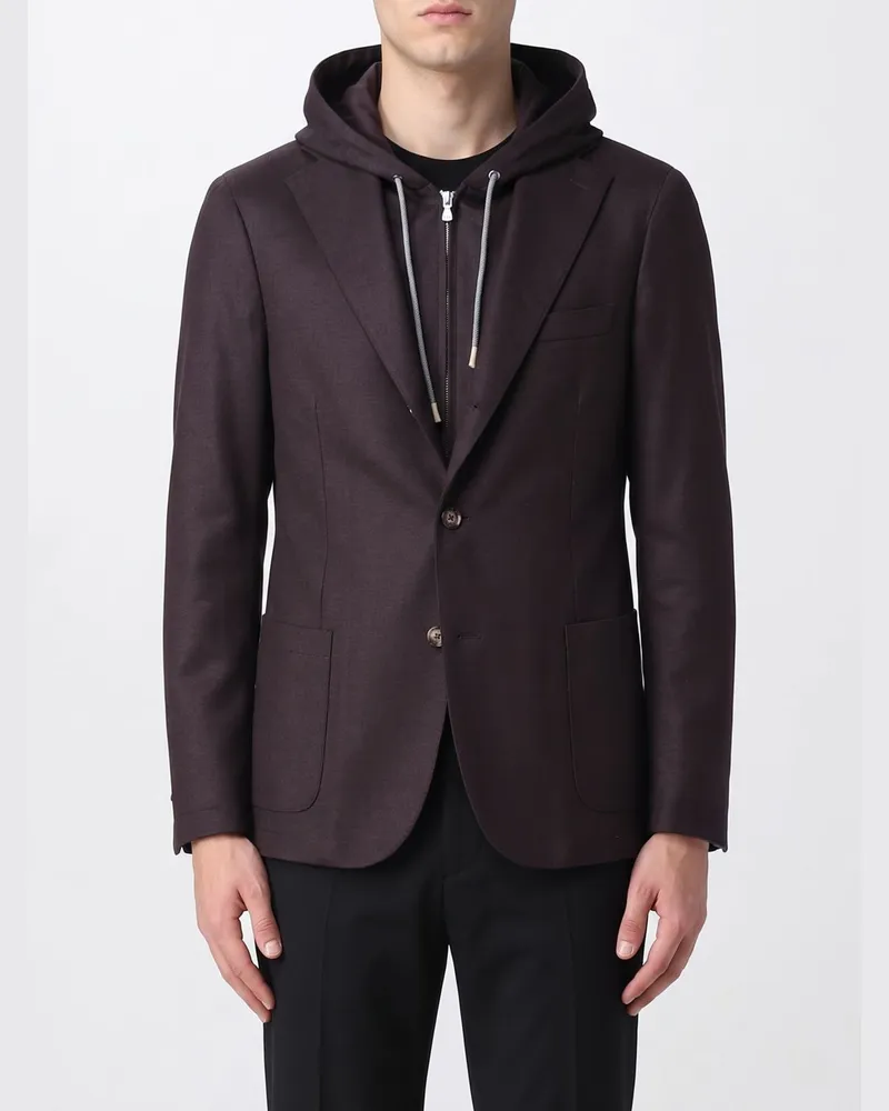 Eleventy Jacke herren Burgunderrot
