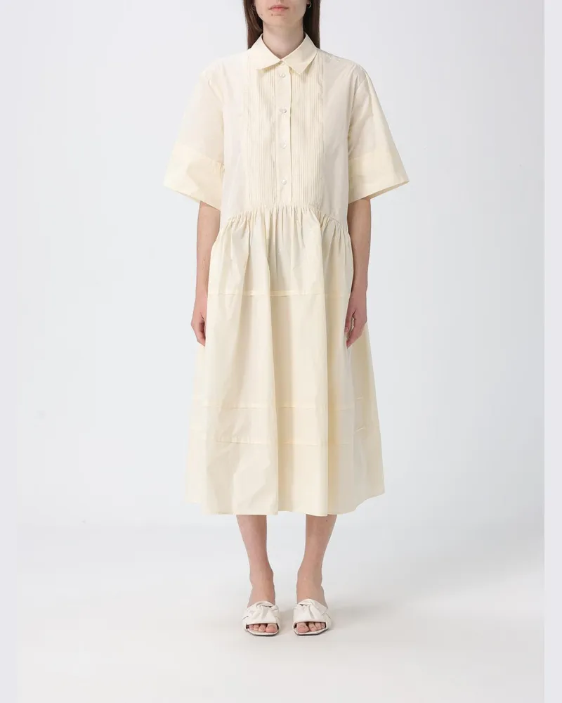 MEIMEIJ Crêpe-Hemdblusenkleid Gelb