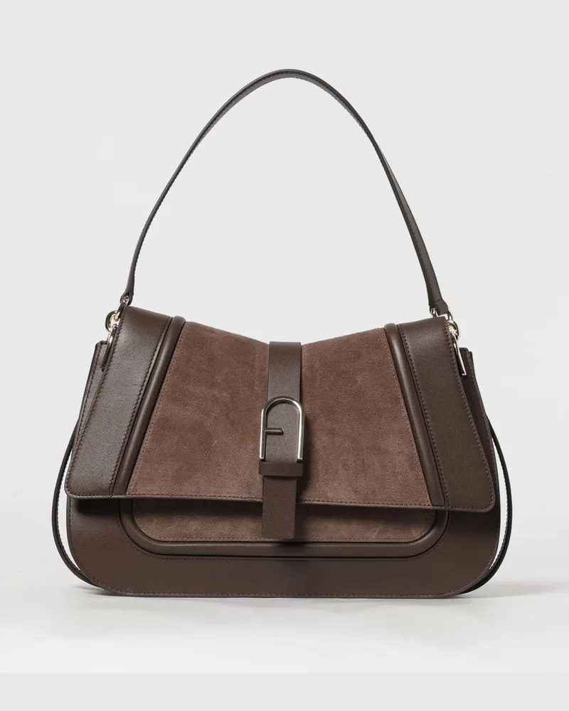Furla Schultertasche damen Kaffee