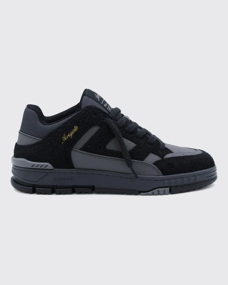 Axel Arigato Zweifarbige Area Lo Sneaker von aus Leder und Wildleder mit laminiertem Logo Schwarz